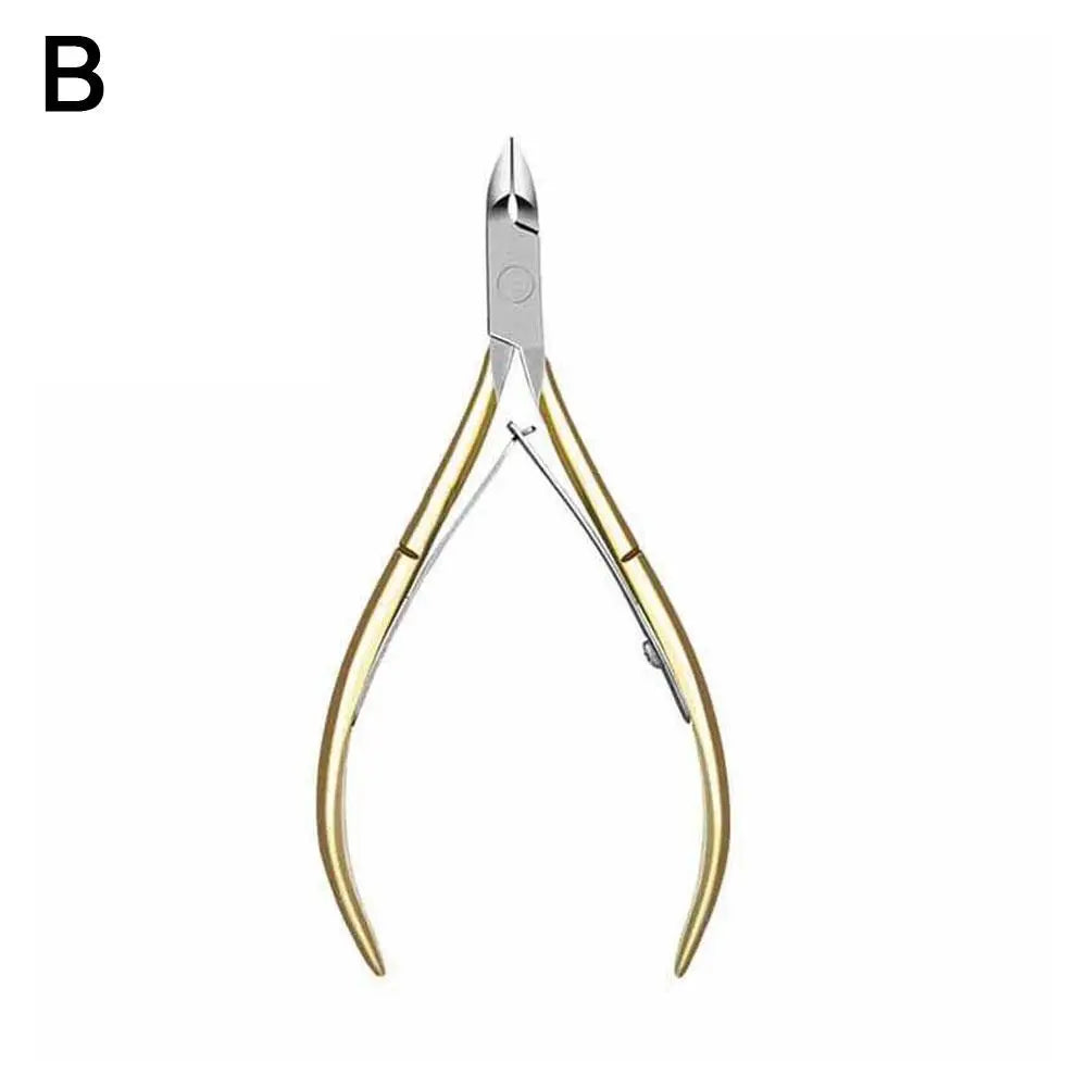 Stainless Steel Manicure Pedicure Trimmer Nailpop Nail Cuticle Scissors and Pusher Silver Dead Skin Scissor Nipper Clipper Tool