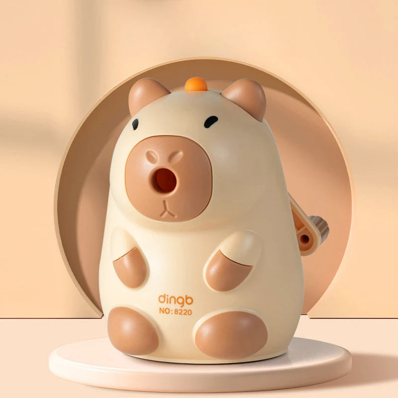 Pencil Sharpener Creative Capybara Kawaii Stationery Office School Supplies Korean Stationery 80*80*100mm