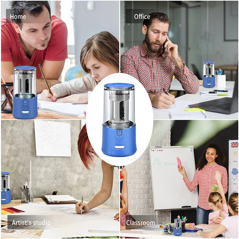 Tenwin Automatic Electric Pencil Sharpener For Colored Pencils Sharpen Mechanical Office School Supplies Stationery Free Ship