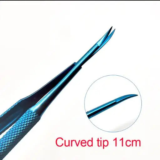 Titanium Aesthetic Plastic Surgery ophthalmic microsurgical scissors corneal scissors microsurgical scissors 12.5 / 14/16 /18cm