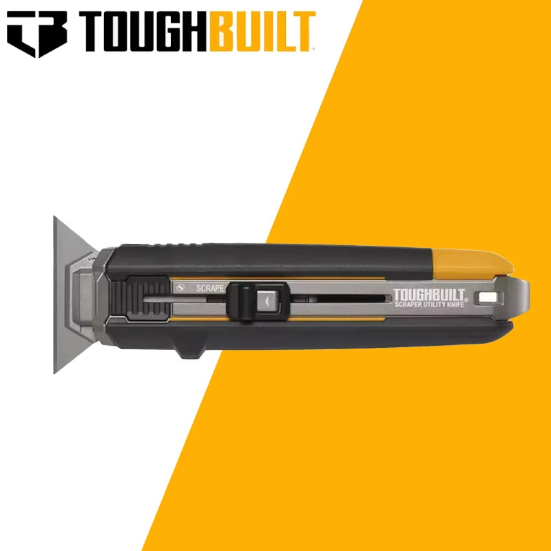 TOUGHBUILT TB-H4S5-01 Scraper Utility Knife With 5 Blades Multi-Purpose Knifes Hand Tools