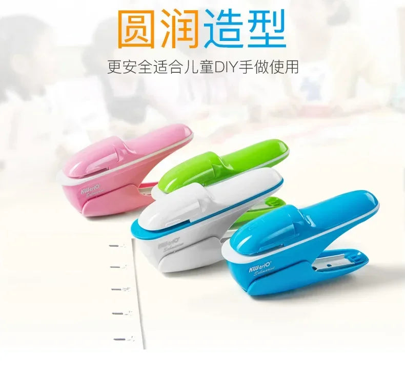 Non-staple Stapler Stapling Machine Mini Cute Book Stapleless Stapler Paper Stapling Stapler Free Staple Needleless Staplers