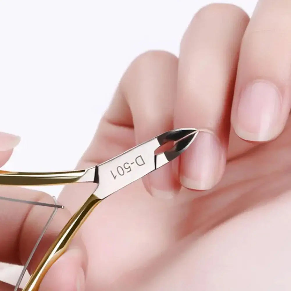 Stainless Steel Manicure Pedicure Trimmer Nailpop Nail Cuticle Scissors and Pusher Silver Dead Skin Scissor Nipper Clipper Tool