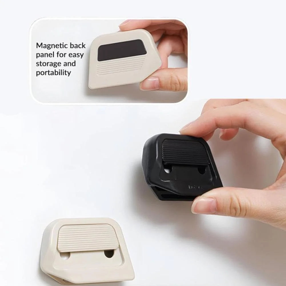 2Pack Mini Magnetic Ceramic Box Cutter, Auto-Retract Utility Knives, Portable Package Opener for Cardboard, Crafts & Daily Use