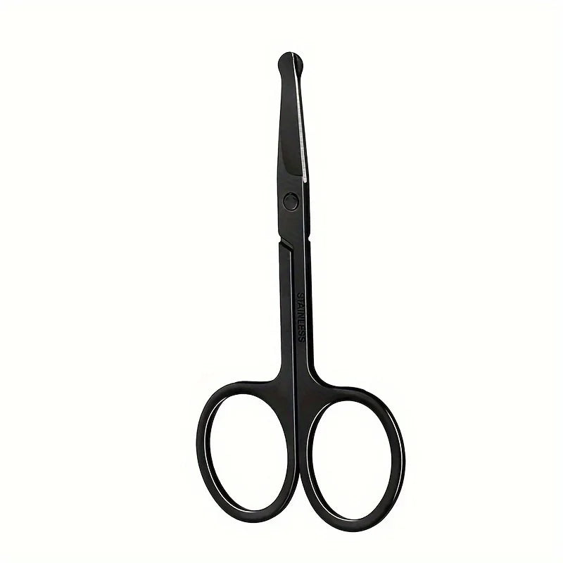 Precision Round Head Trimming Scissors - Nose Hair Grooming Trimming, Personal Cleaning Care Trimming Tools
