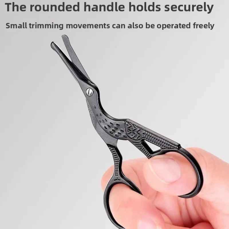 Makeup Scissors Facial Rounded Professional Stainless Steel Mustache Nose Hair Beard Eyebrows Eyelashes Trimming Clippers