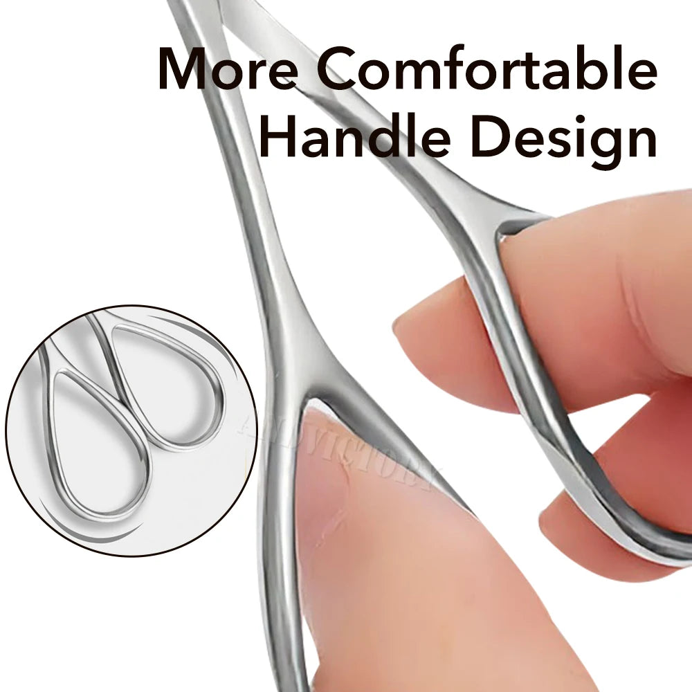 Cuticle Scissors Extra Fine for Women Men Profession Stainless Steel Cuticle Remover with Precise Pointed Tip Grooming Blades