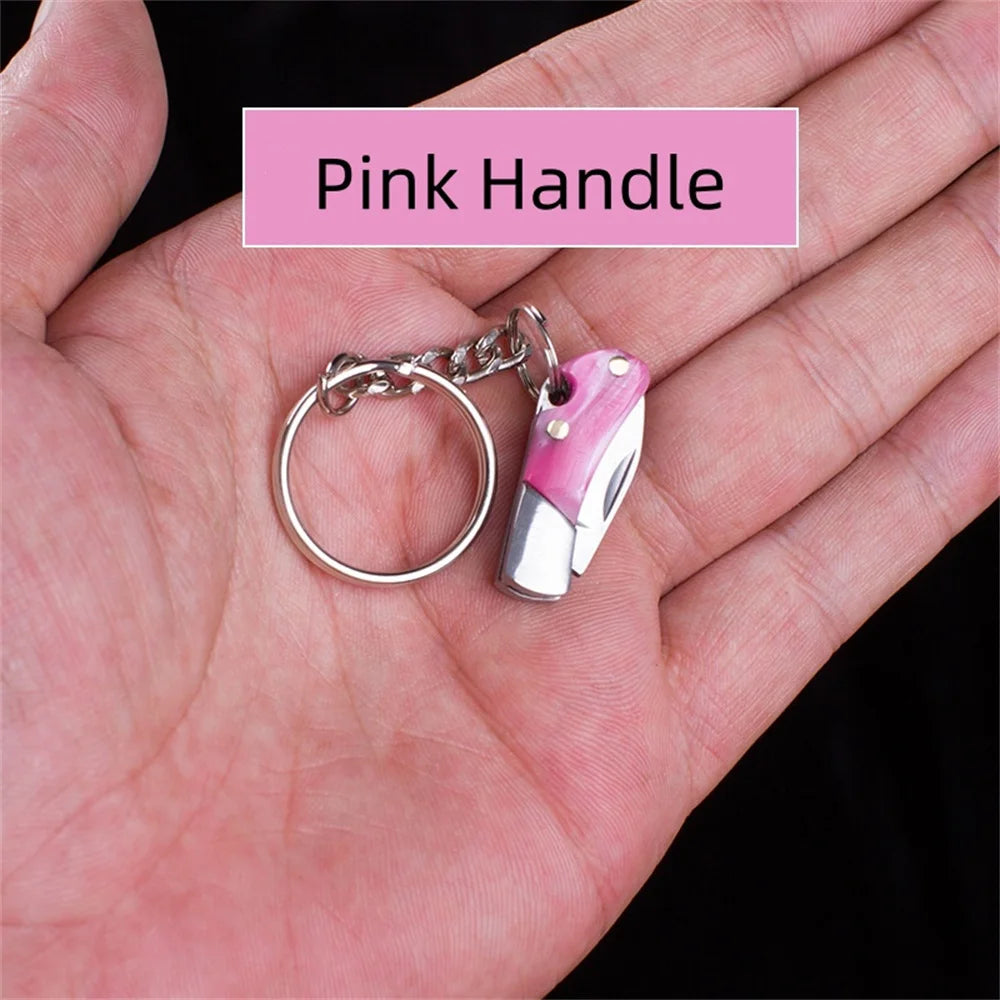Unboxing Tool Pendant Stainless Steel Camping Pocket Knife Utility Knife Keyring Multi-Functional Mini Pocket Knife Keychain