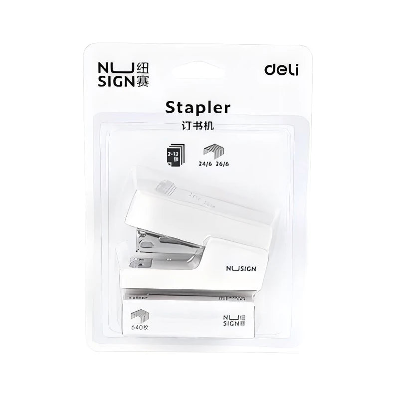 NUSIGN Portable Mini Stapler Set, Color Paper Binding Machine, Fashion Stationery, Office Supplies, 24/6, Staples