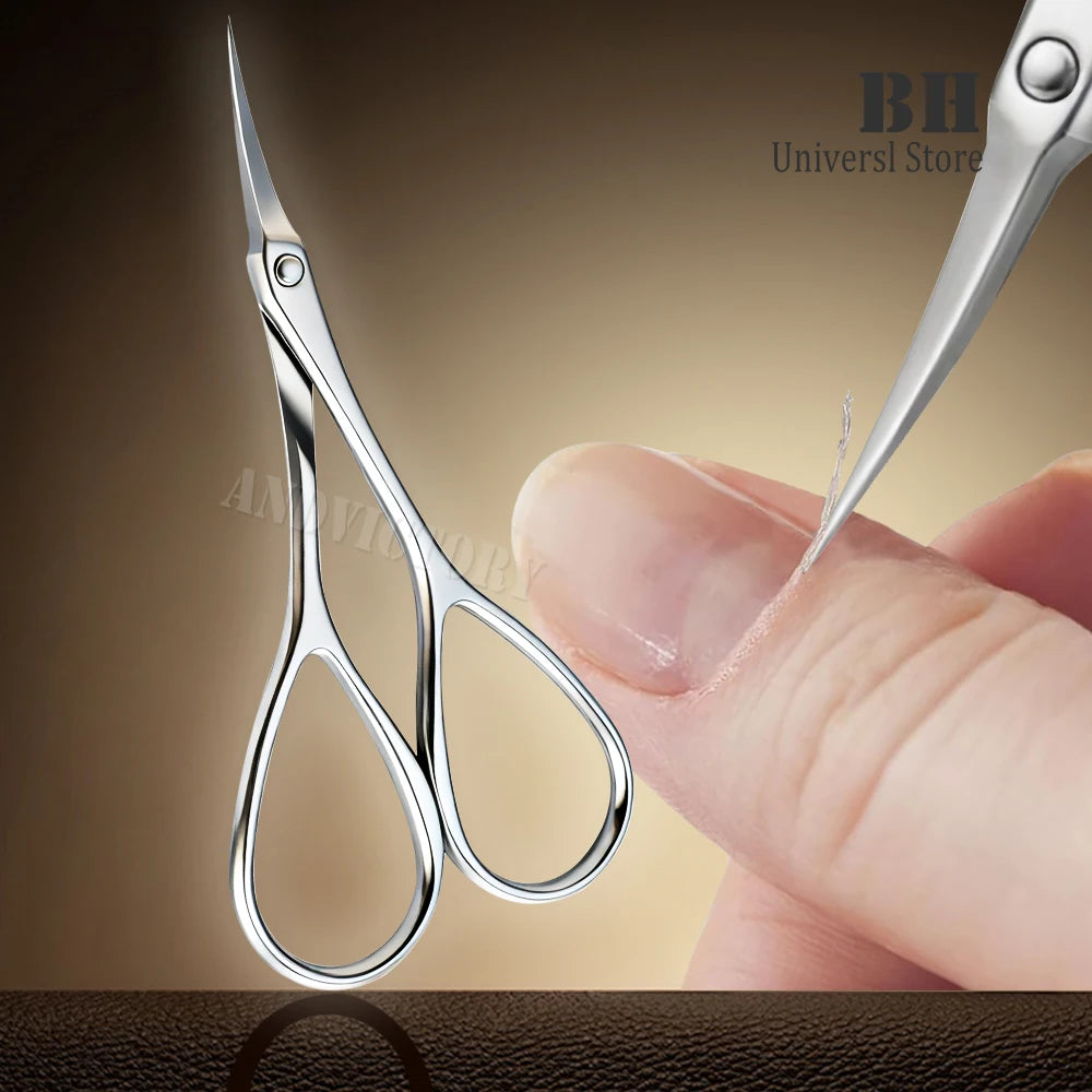 Cuticle Scissors Extra Fine for Women Men Profession Stainless Steel Cuticle Remover with Precise Pointed Tip Grooming Blades