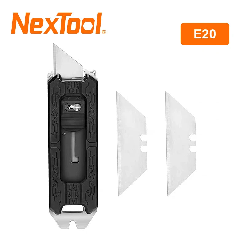 2025 New NexTool Explorer E20 8-in-1 Multi-tool Utility Knife Box Cutter Auto Safe Blade Design Mini EDC Tools Built-in Blades