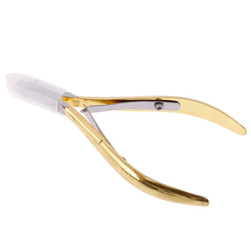 1-Pcs Stainless Steel Cuticle Nipper- Sharp Curved Jaw Scissors Nail Care Kit for Precise Dead Skin Trimmin Manicure Toolg
