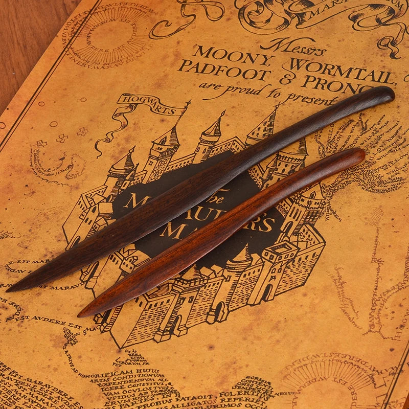 1PCS Retro Wooden Letter Opener Brown Wooden Portalble Utility Knife Cutter Envelope Opener Mail Knife School Office Supplies