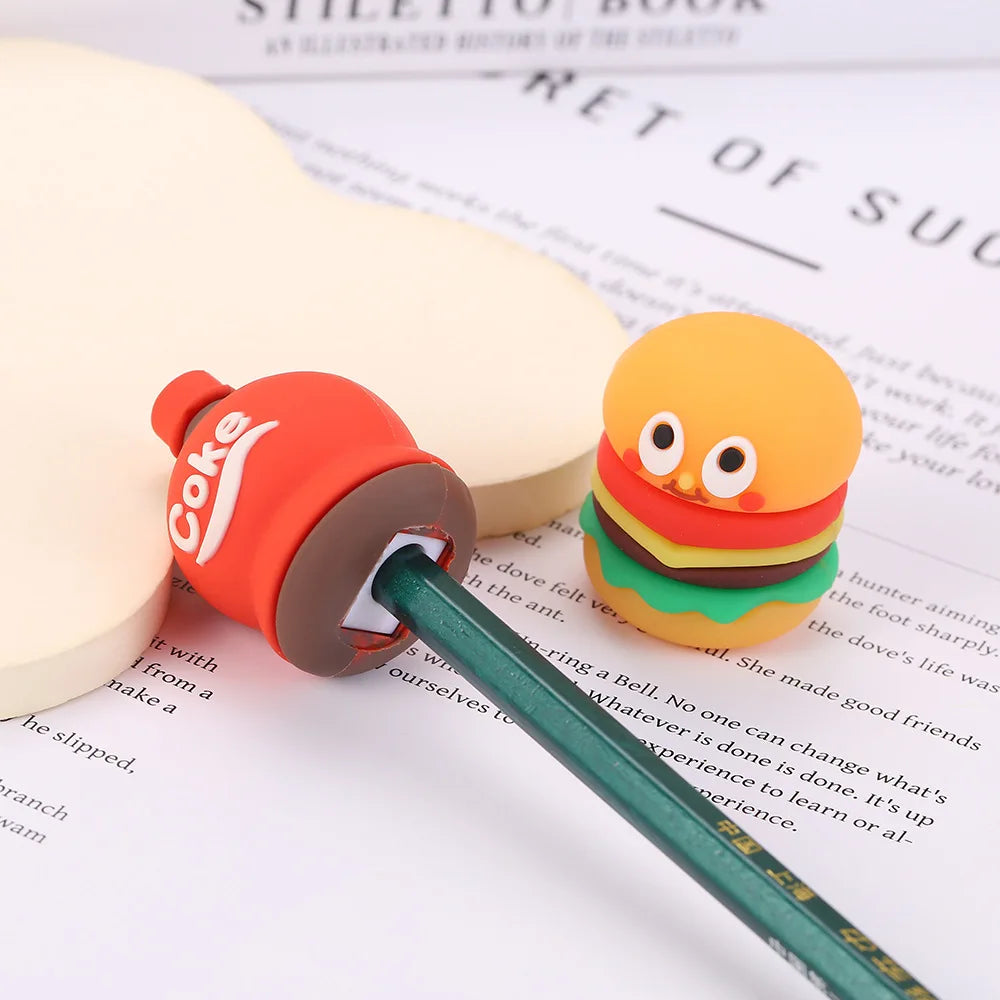 Creative Shape Pencil Sharpener Mini Funny Expression Pencil Cutting Machine School Gift Student Supplies Kawaii Stationery05230
