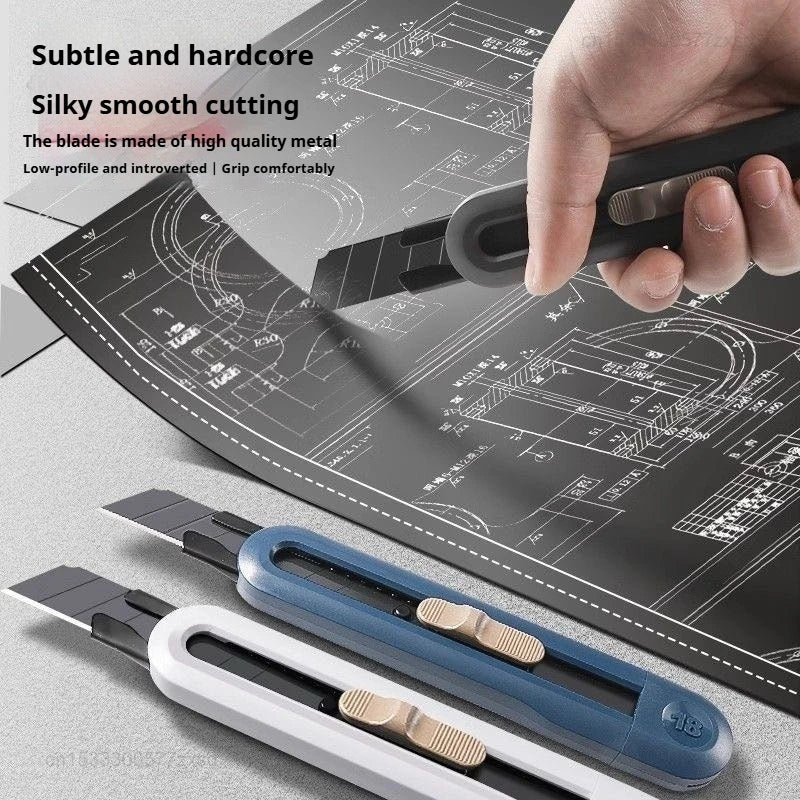Xiaomi Retractable Snap-Off Utility Knife 18mm/9mm High Carbon Steel Blades Box Cutter Auto Lock Perfect for Office and Home Use