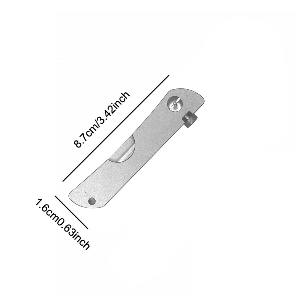 1 Set Multi-Tool Lock Metal Picks Utility Knife, Outdoor Compact Metal Tool, with Key Chain, for Essential Non-Electric Use