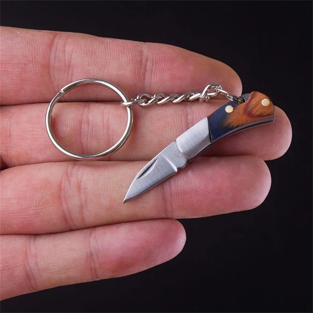 Unboxing Tool Pendant Stainless Steel Camping Pocket Knife Utility Knife Keyring Multi-Functional Mini Pocket Knife Keychain