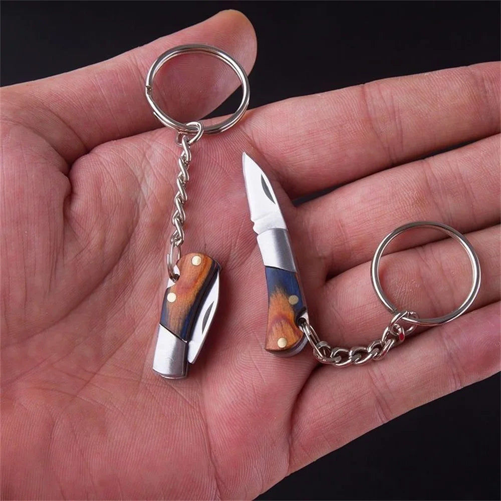 Unboxing Tool Pendant Stainless Steel Camping Pocket Knife Utility Knife Keyring Multi-Functional Mini Pocket Knife Keychain