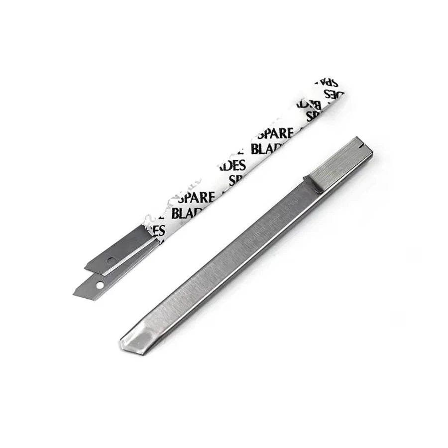 TAJIMA Rugged Mini Utility Knife with 9mm Stainless Steel Blades Push Button Design LC390B Compact Cutting Tool
