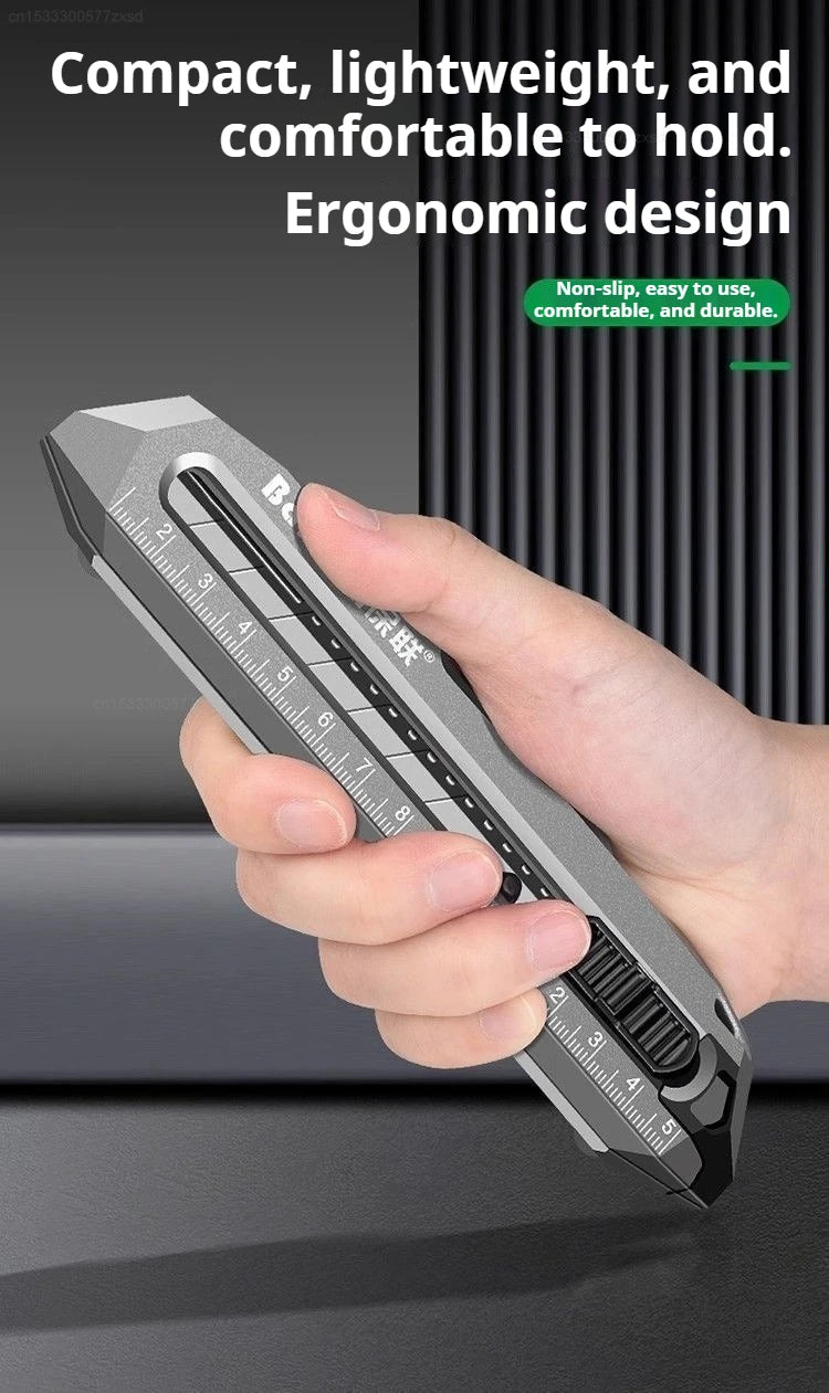 Xiaomi 4 in 1 Utility Knife Multifunctional Non-slip Durable Sharp Cutting Tools Alloy Steel Automatic Loking Heavy Duty Cutter