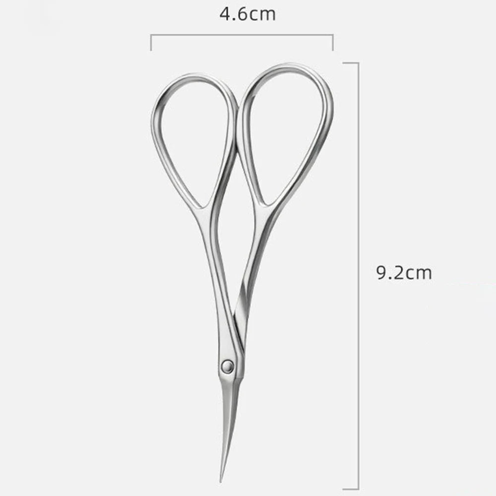 Cuticle Scissors Extra Fine for Women Men Profession Stainless Steel Cuticle Remover with Precise Pointed Tip Grooming Blades