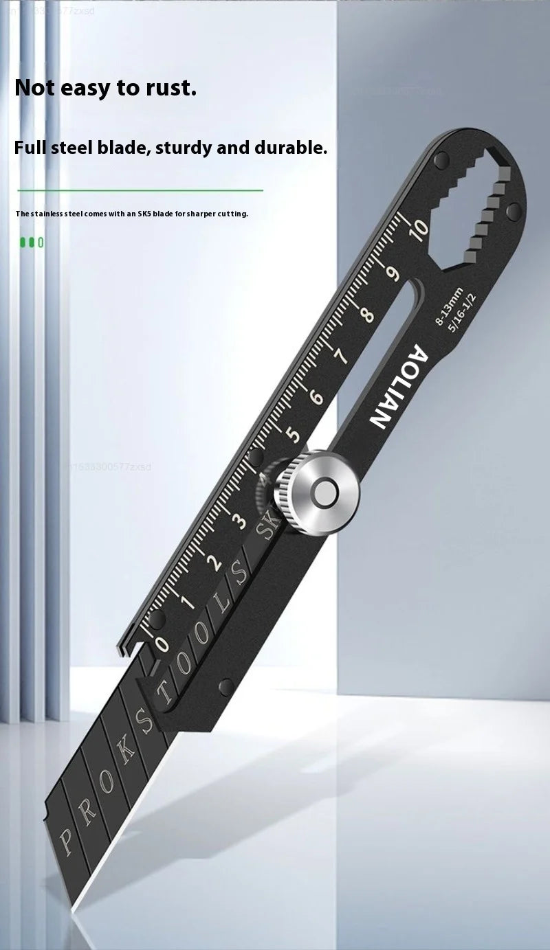 Xiaomi BAOLIAN Steel Utility Knife Multifunctional Knife Holder Paper Cutting Knife Wide Snap-Off Blades Opening Package Letter