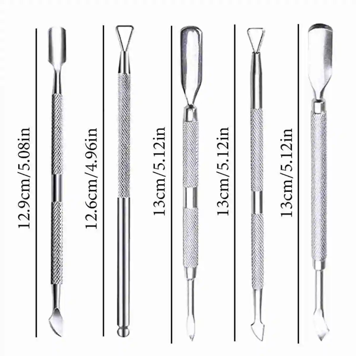 Nail Professional Stainless Steel Nail Cutter Scissor Nippers Muti Function Cuticle Pusher Remover Nail Care Manicure Tools Kits