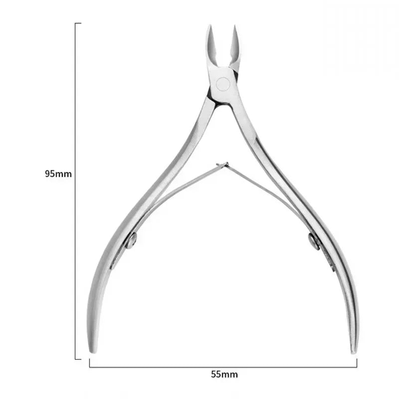 Professional Nail Cuticle Scissor Stainless Steel Gold Silver Dead Skin Exfoliating Clipper Clean Nails Art Tool Manicure Salon