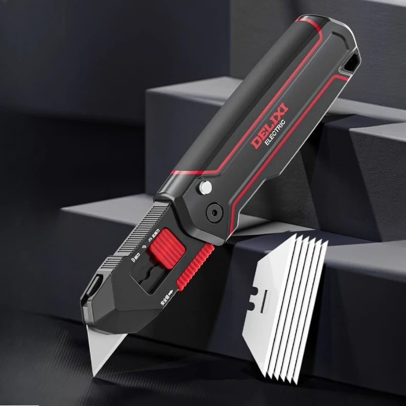 Xiaomi DELIXI Transforming Utility Knife Crafts Supplies Office Gadgets Multifunction Sharp Paper Cutting Stationery Supplies