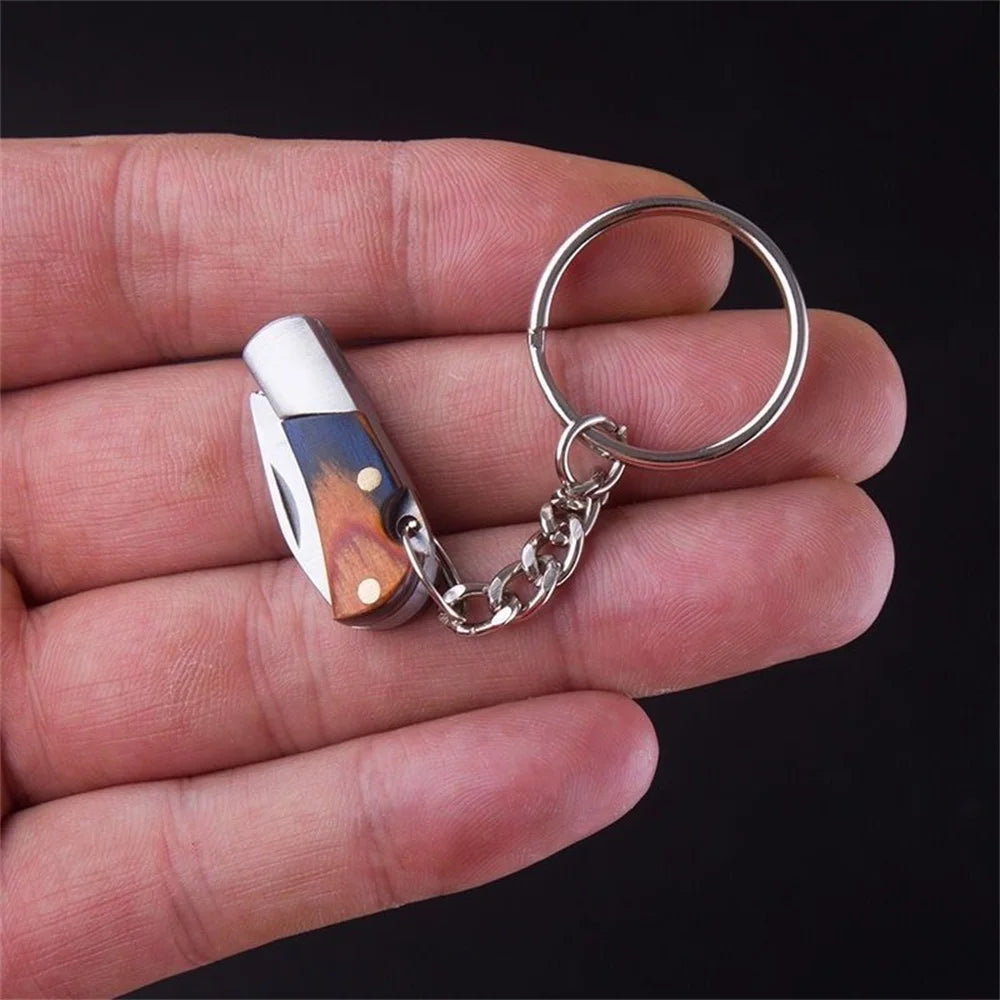 Unboxing Tool Pendant Stainless Steel Camping Pocket Knife Utility Knife Keyring Multi-Functional Mini Pocket Knife Keychain