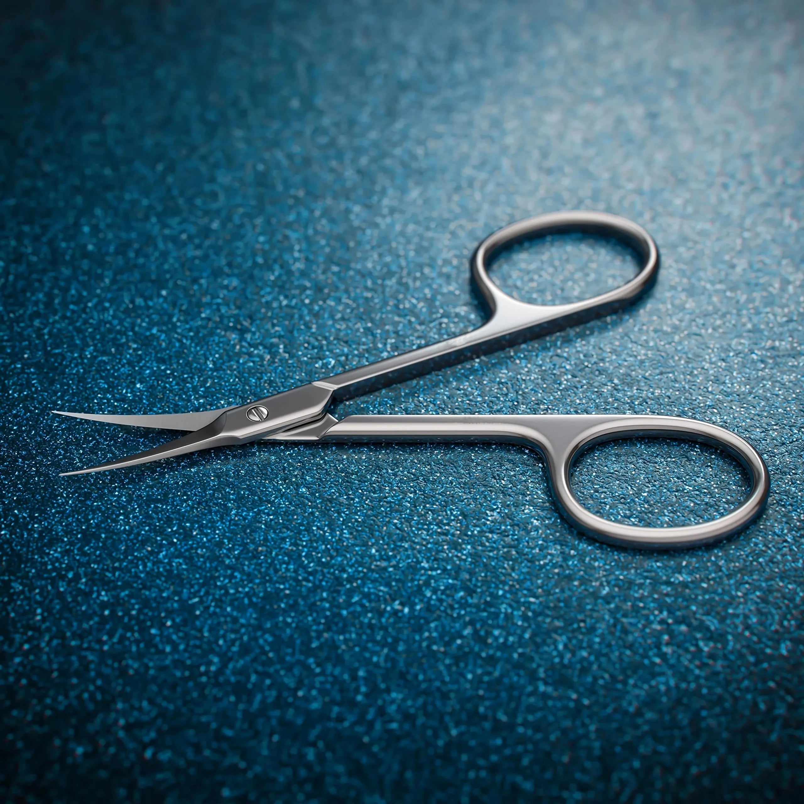 Stainless Steel Cuticle Scissors Hypoallergenic Nail & Beauty Grooming Tool for Eyebrows, Eyelashes, Beauty Scissors Durable