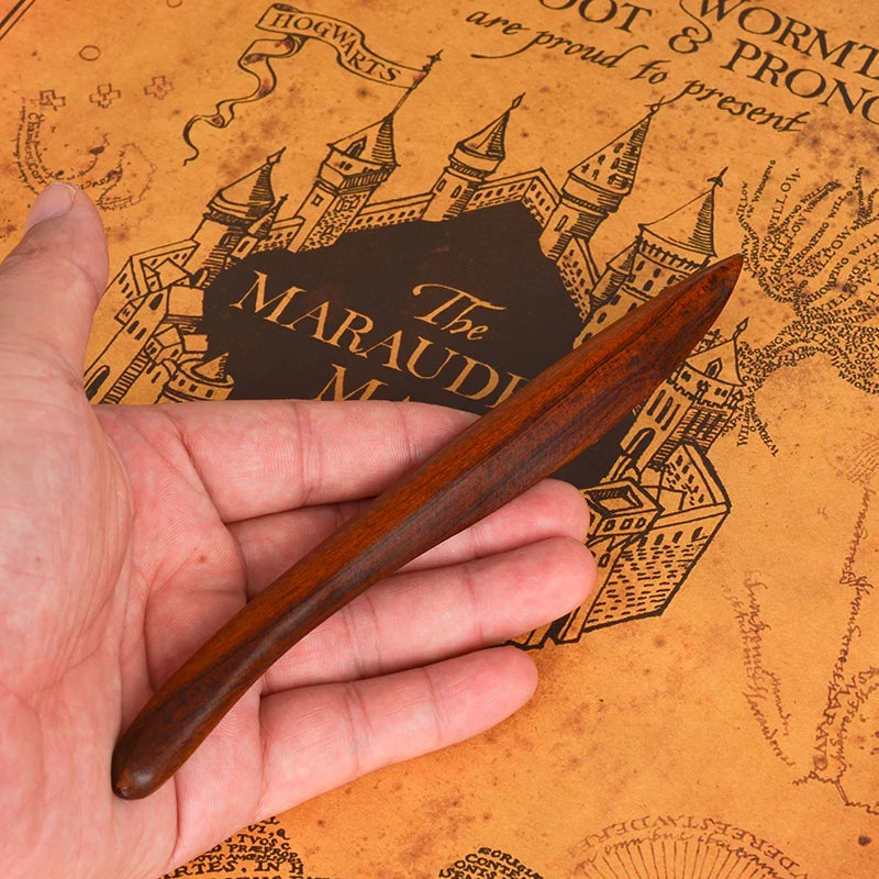 1PCS Retro Wooden Letter Opener Brown Wooden Portalble Utility Knife Cutter Envelope Opener Mail Knife School Office Supplies