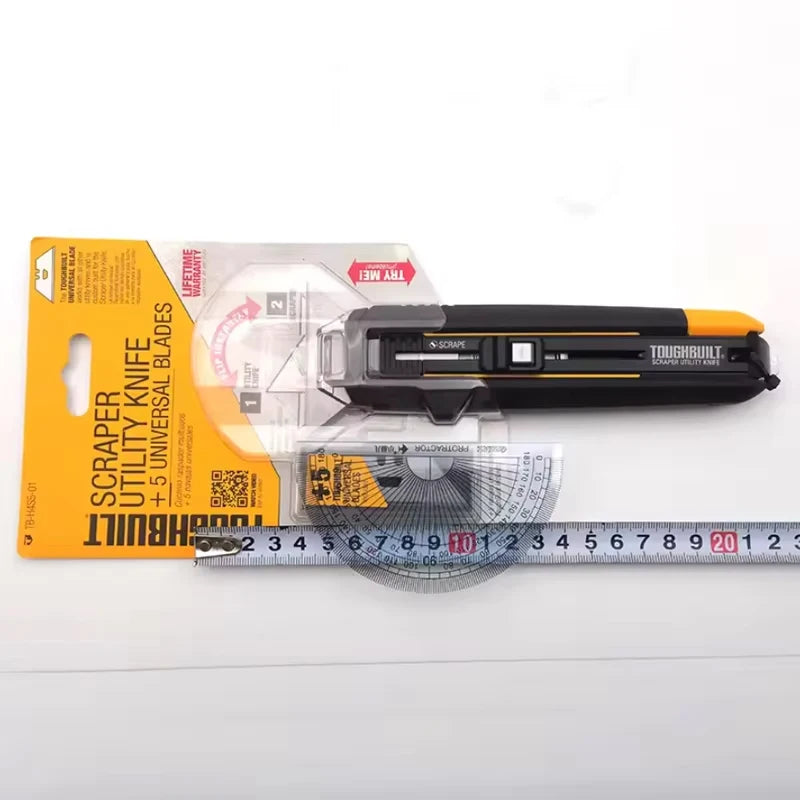TOUGHBUILT TB-H4S5-01 Scraper Utility Knife With 5 Blades Multi-Purpose Knifes Hand Tools