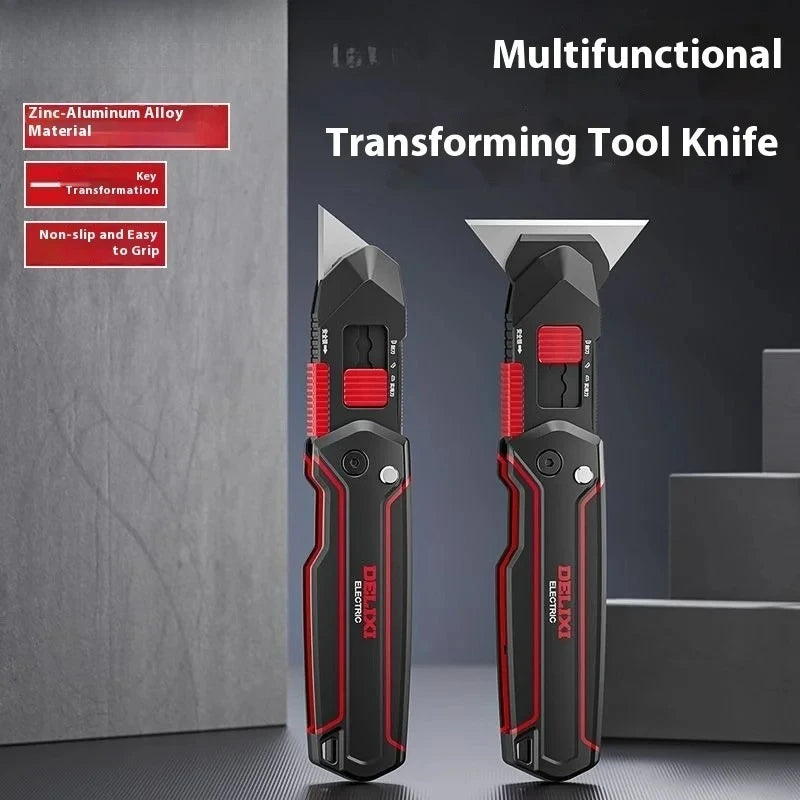 Xiaomi DELIXI Transforming Utility Knife Crafts Supplies Office Gadgets Multifunction Sharp Paper Cutting Stationery Supplies