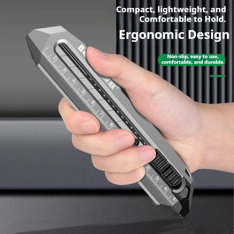 Xiaomi 4 in 1 Utility Knife Multifunctional Non-slip Durable Sharp Cutting Tools Alloy Steel Automatic Loking Heavy Duty Cutter