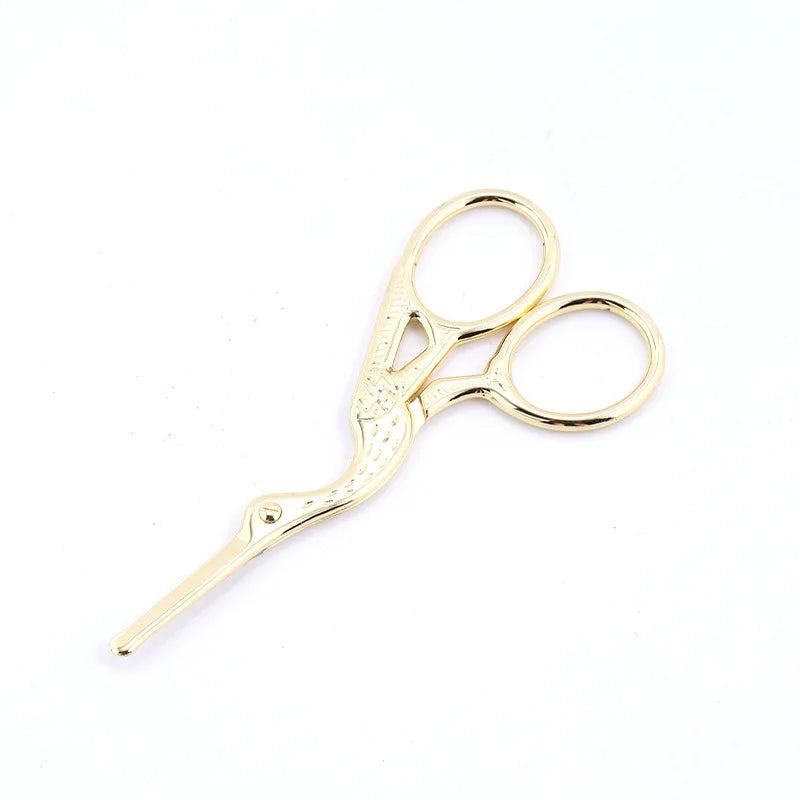 Makeup Scissors Facial Rounded Professional Stainless Steel Mustache Nose Hair Beard Eyebrows Eyelashes Trimming Clippers