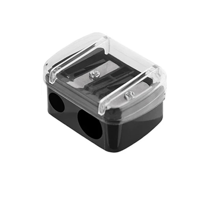 1 Pcs Eyeliner Sharpener, Dual Holes Eyeliner Sharpener, Compact Makeup Pencil Sharpeners, for Eyeliner Lip Liner Pencils