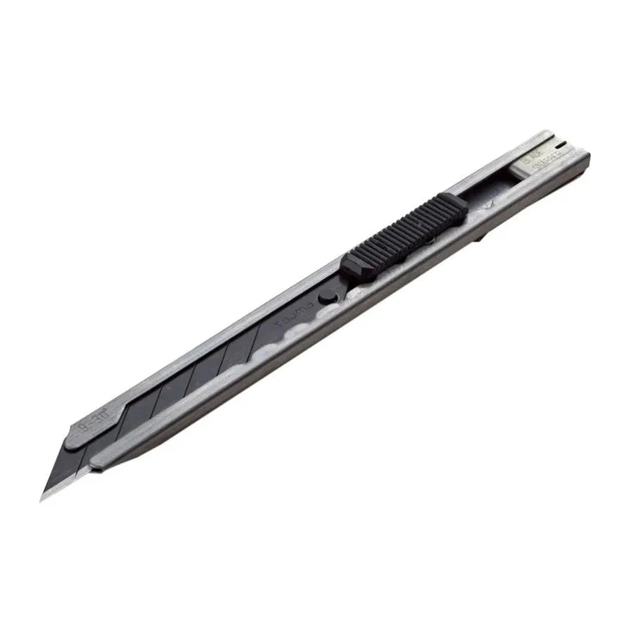 TAJIMA Rugged Mini Utility Knife with 9mm Stainless Steel Blades Push Button Design LC390B Compact Cutting Tool