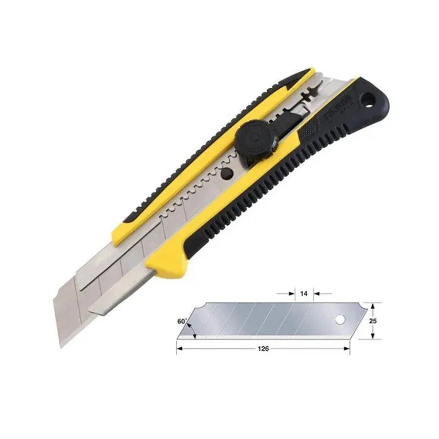 TAJIMA 1101-0224 H-Type Utility Knife 25mm Replaceable Blade Wallpaper Cutting Hand Tool LC-661