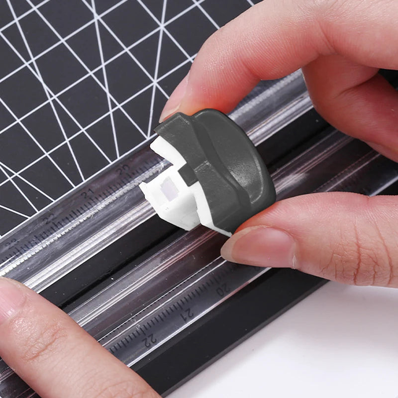 Triple Track A4 Paper Cutter Paper Trimmer Utility Knife Hidden Replacement Blades Photo A4 Paper Office Guillotine Card Trimmer