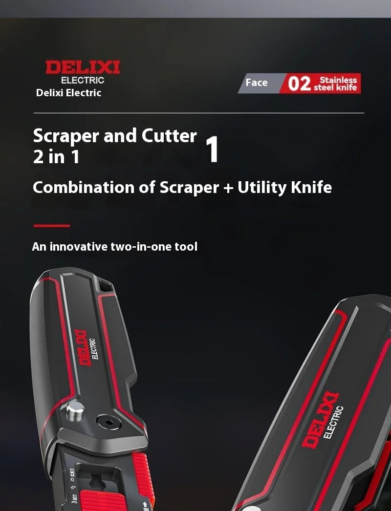 Xiaomi DELIXI Transforming Utility Knife Crafts Supplies Office Gadgets Multifunction Sharp Paper Cutting Stationery Supplies