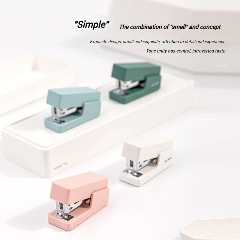 NUSIGN Portable Mini Stapler Set, Color Paper Binding Machine, Fashion Stationery, Office Supplies, 24/6, Staples