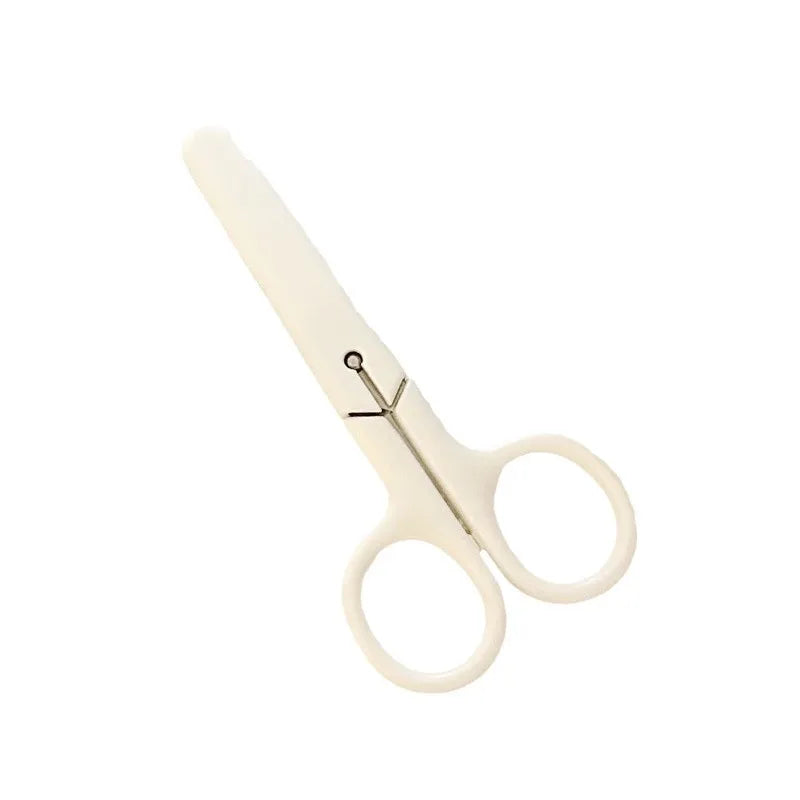 Student cutting scissors Cute mini scissors children's handmade art stainless steel with lid small scissors #4216