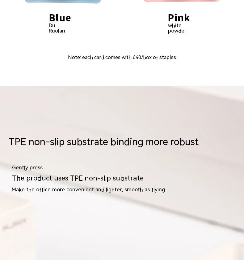 NUSIGN Portable Mini Stapler Set, Color Paper Binding Machine, Fashion Stationery, Office Supplies, 24/6, Staples