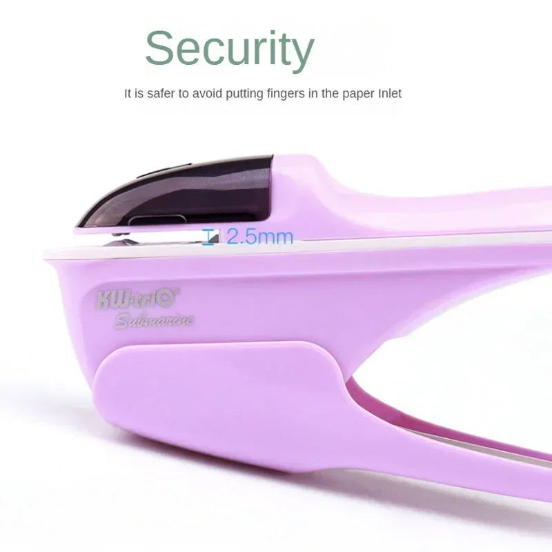 Non-staple Stapler Stapling Machine Mini Cute Book Stapleless Stapler Paper Stapling Stapler Free Staple Needleless Staplers