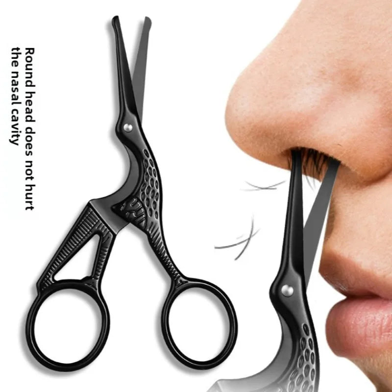 Makeup Scissors Facial Rounded Professional Stainless Steel Mustache Nose Hair Beard Eyebrows Eyelashes Trimming Clippers