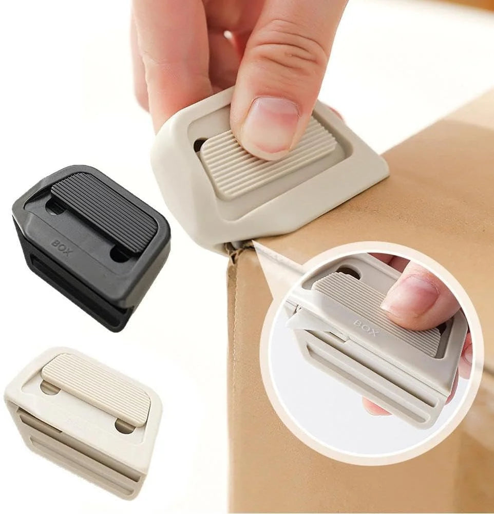2Pack Mini Magnetic Ceramic Box Cutter, Auto-Retract Utility Knives, Portable Package Opener for Cardboard, Crafts & Daily Use