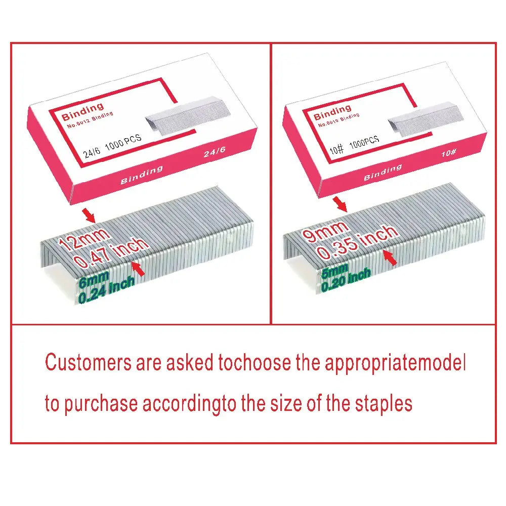 1-3Box Stapler 24/6  12# 10# No.12 No.10  office stationery staplerpapeleria Universal Mier Mil  micro  Universal stapler