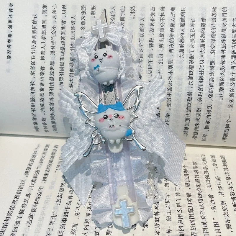 MINISO Chiikawa Nanka Chiisakute Kawaii Yatsu Kawaii Anime Cartoon Cute High-value Utility Knife Shooting Props Holiday Gifts