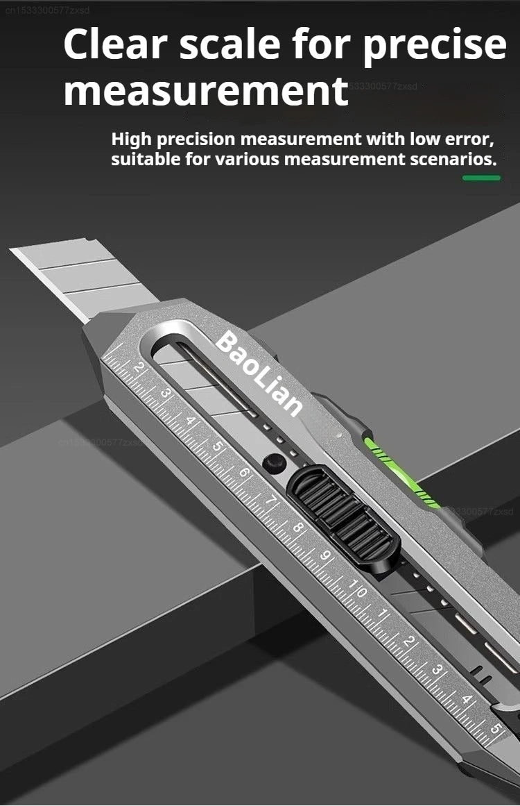 Xiaomi 4 in 1 Utility Knife Multifunctional Non-slip Durable Sharp Cutting Tools Alloy Steel Automatic Loking Heavy Duty Cutter